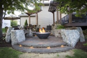Stone Patio Scene
