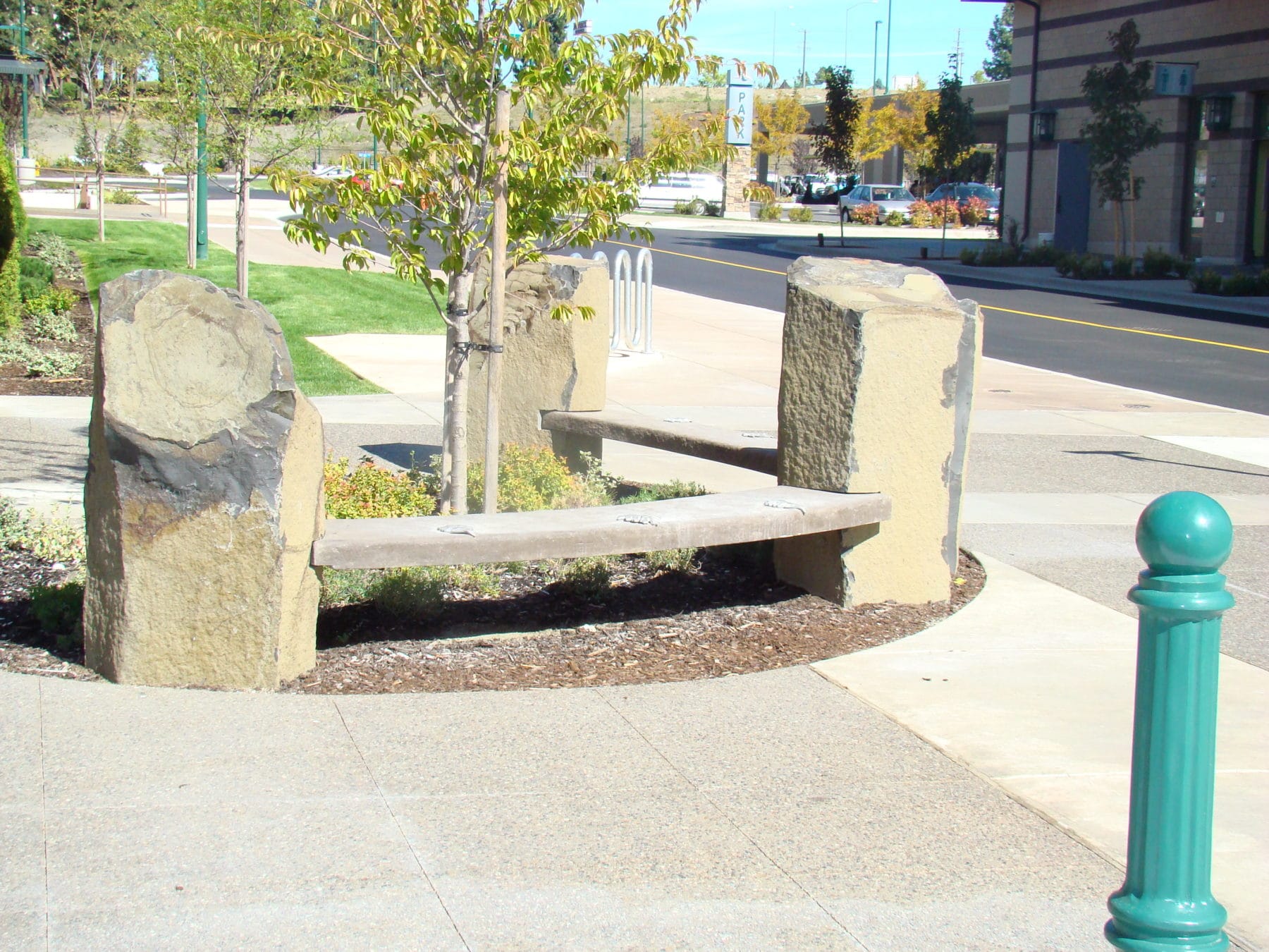 basalt column & bench-special request - Duro Rock Supply Co